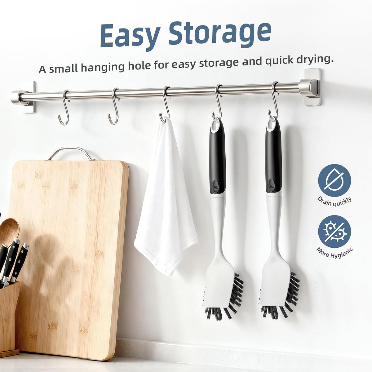 Cleangor Dish Scrub Brush, 2 Pack Stiff Bristles Cleaning Scrubber Brushes — product image 6