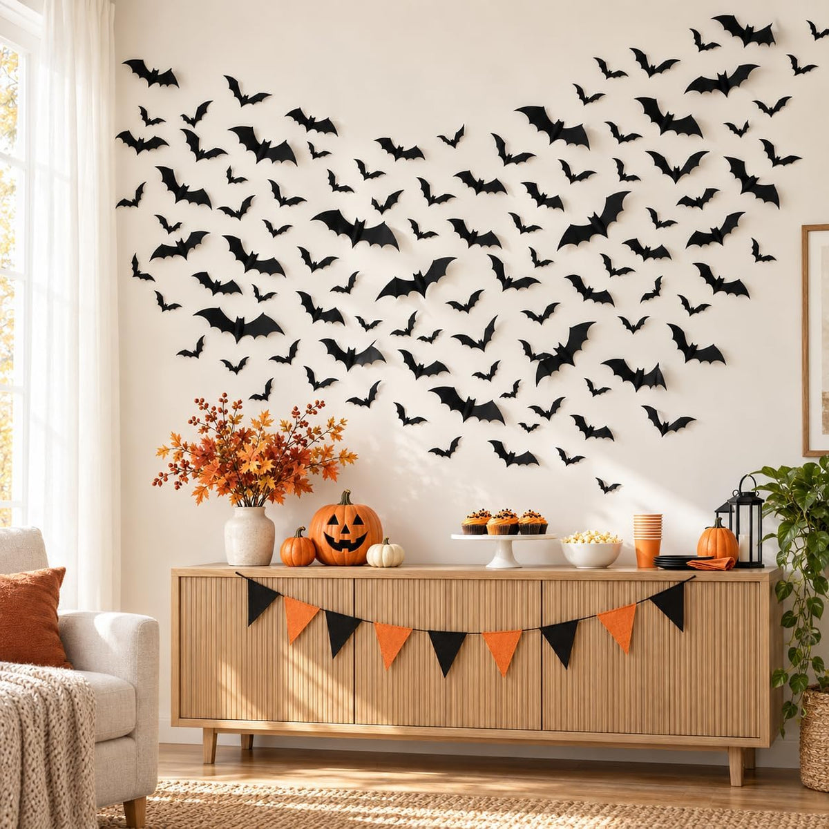 3D Halloween Bat Wall Decorations · Product photo 4