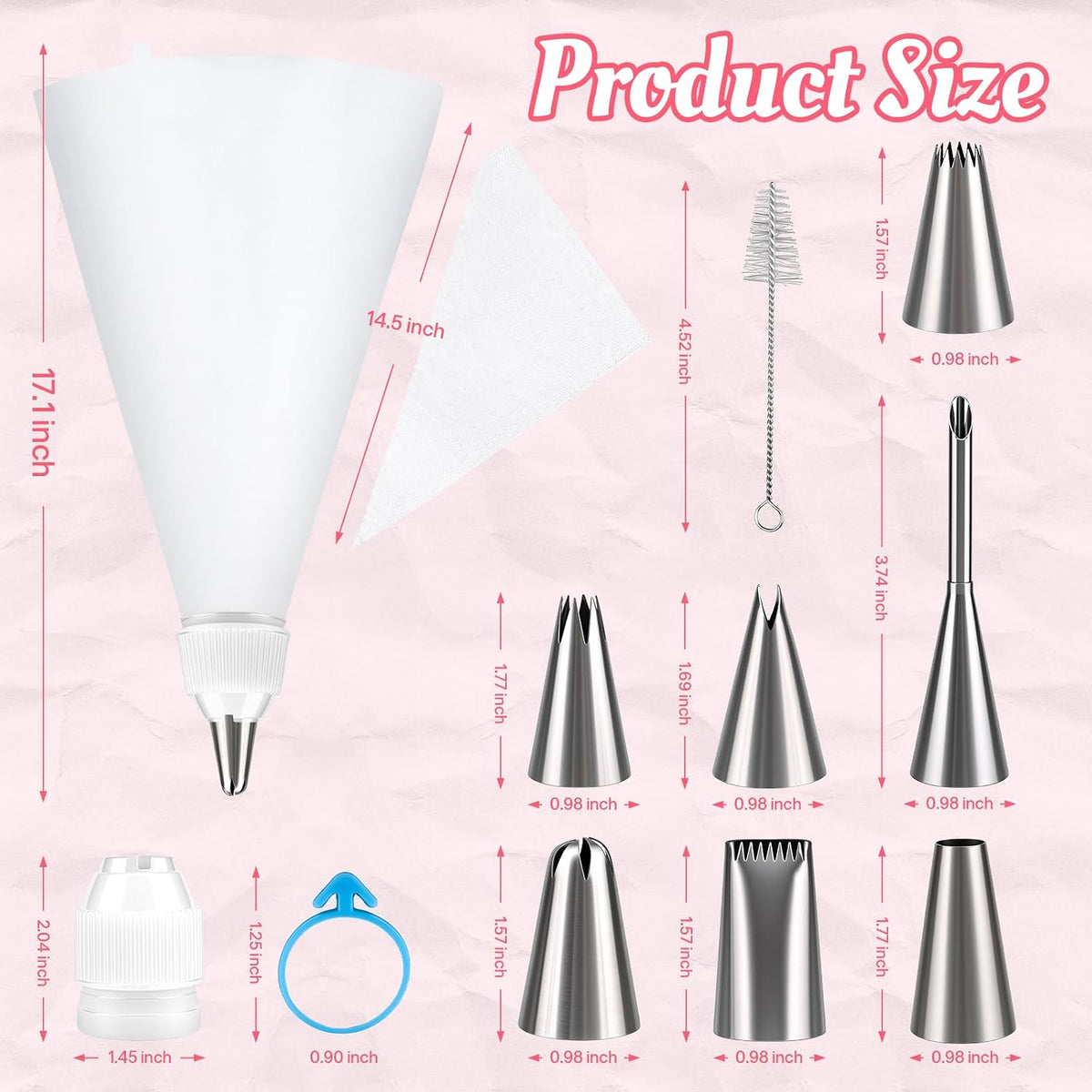 Piping Bags & Tips Kit, 114-Piece · Product photo 2