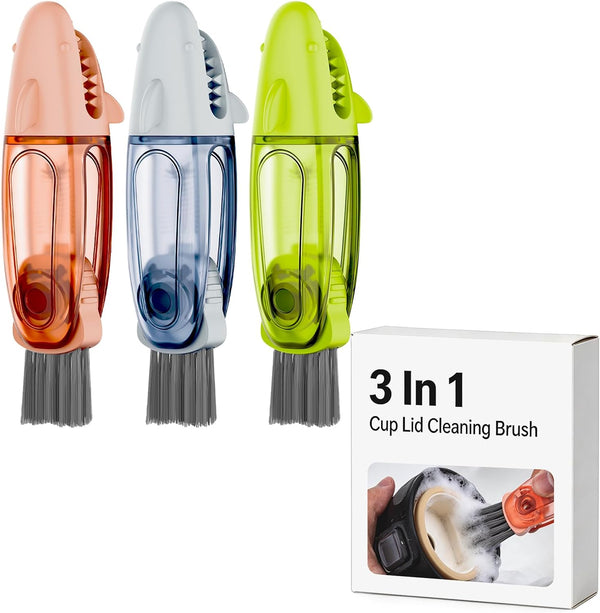 3-in-1 Cup Lid Cleaning Brushes, 3-Pack