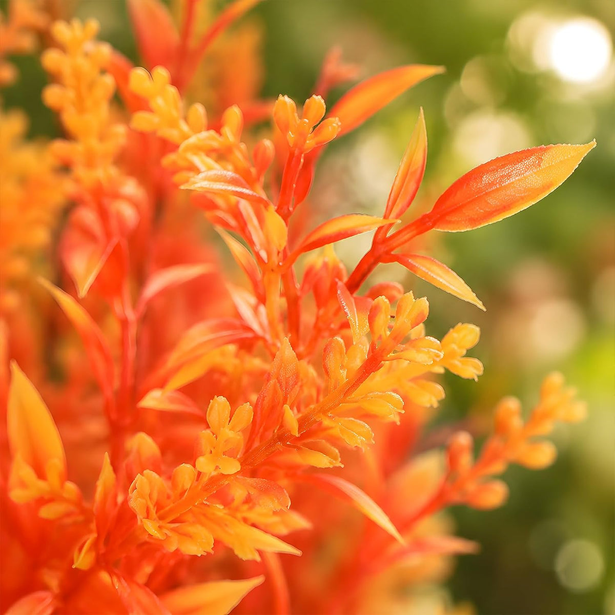 Cleangor 24 Pcs Artificial Fall Lavender Flowers for Outdoors (Orange) — product image 4