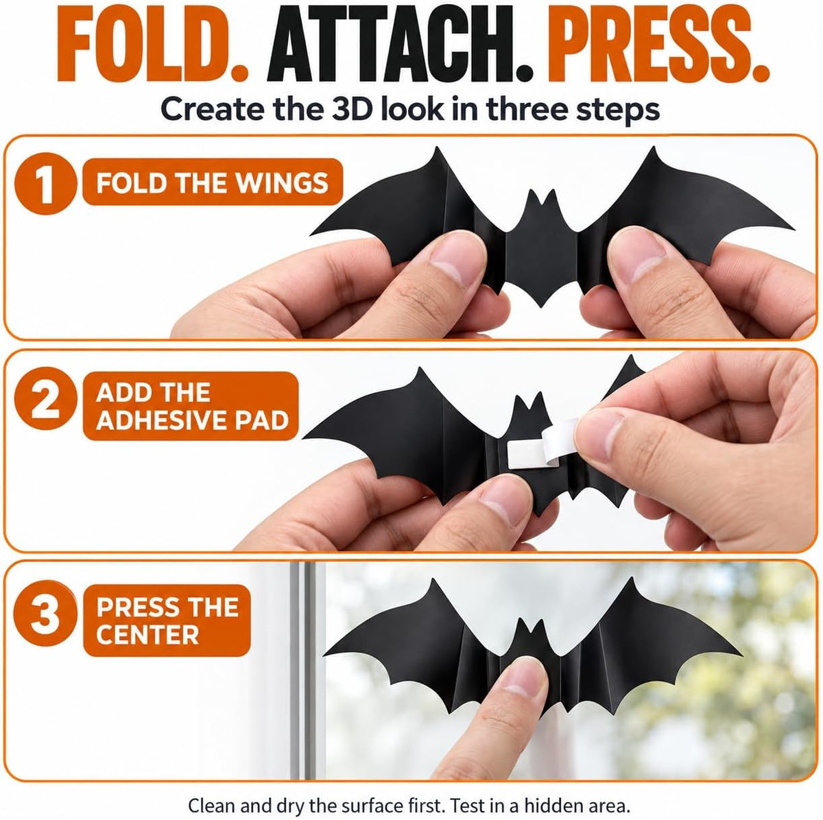 3D Halloween Bat Wall Decorations · Product photo 7