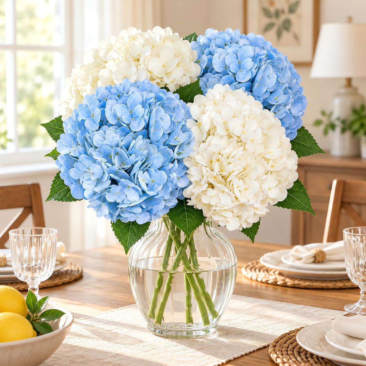 Artificial Latex Hydrangea Stems, 4-Pack · Product photo 6