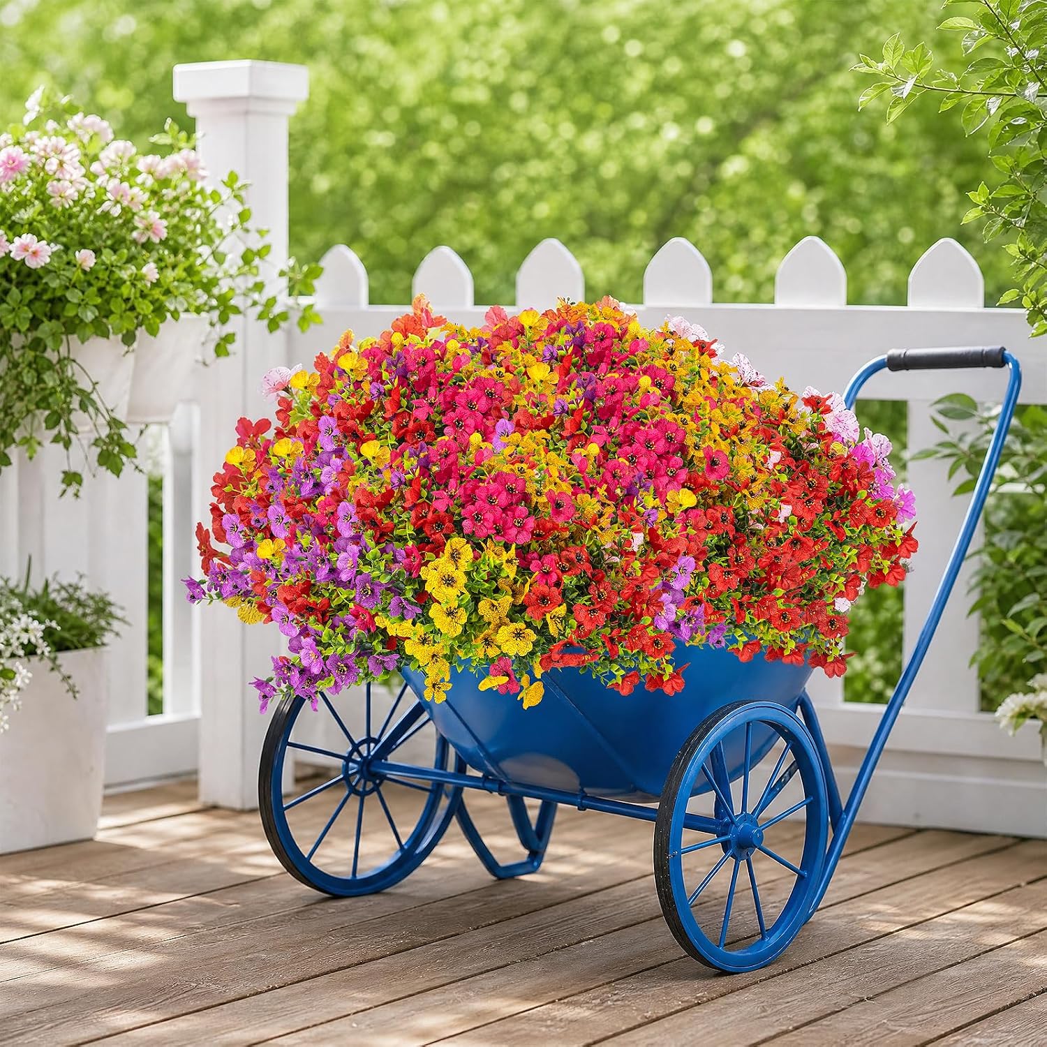 Cleangor 48 Pcs Artificial Daisy Flowers for Outdoors (6 Color) — product image 3