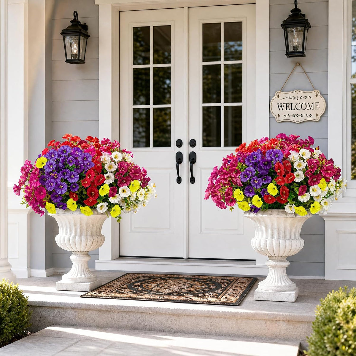 Cleangor 14 Pcs Artificial Petunias for Outdoors (7 Color) — product image 6