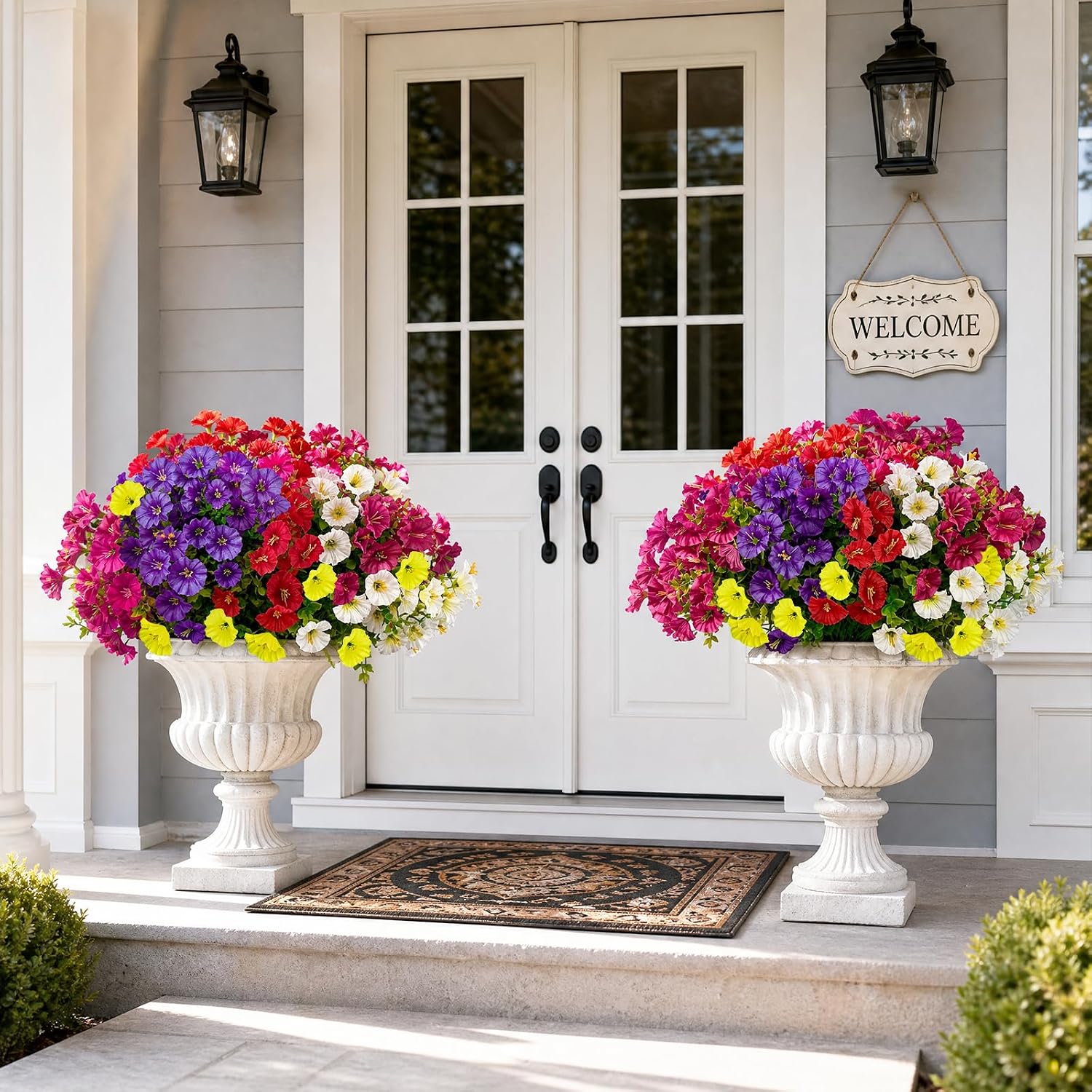 Cleangor 28 Pcs Artificial Petunias for Outdoors (7 Color) — product image 6