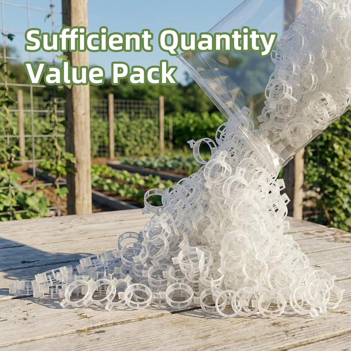Plant Support Clips, 300-Pack · Product photo 9