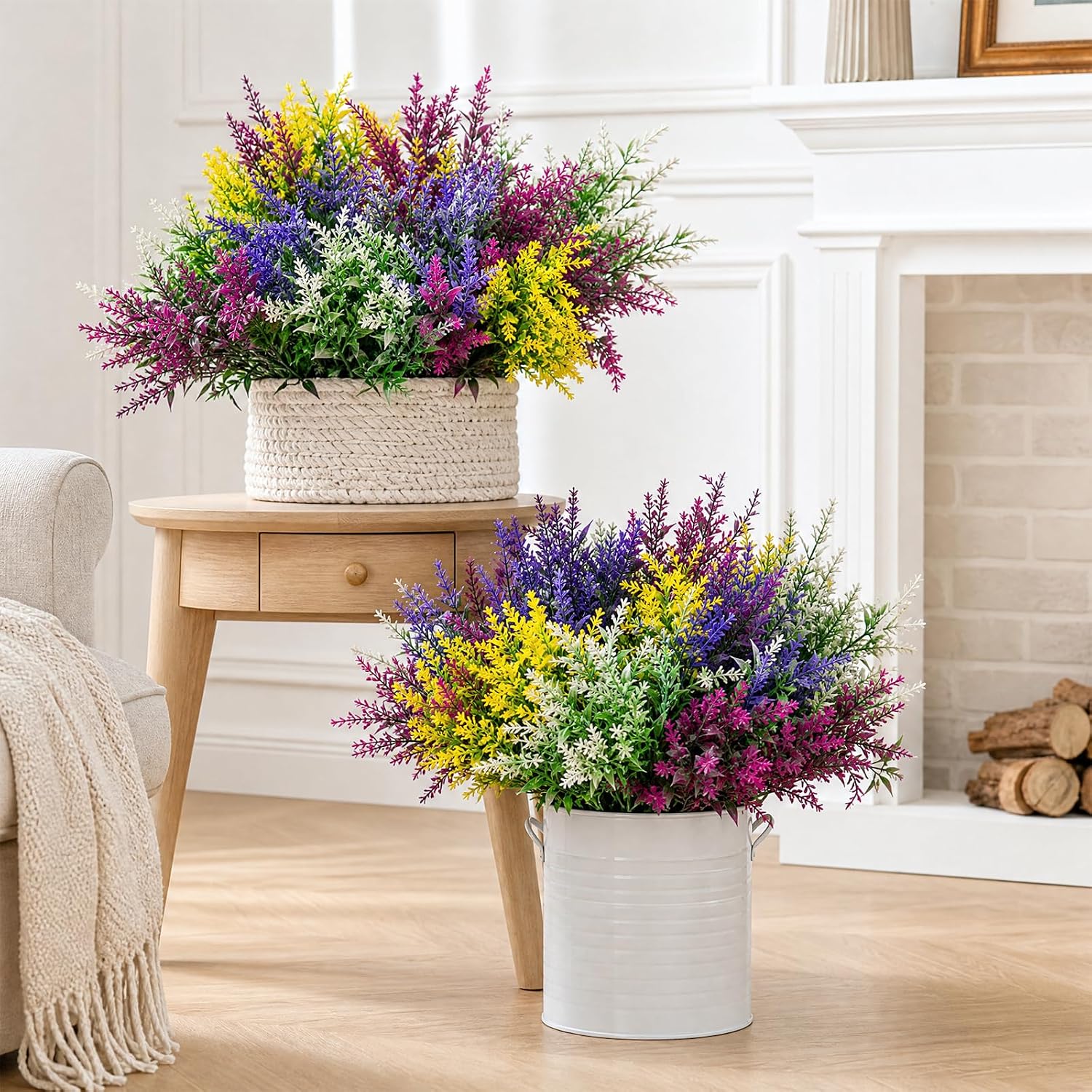 Cleangor 16 Pcs Artificial Lavender Flowers for Outdoors (4 Color) — product image 5
