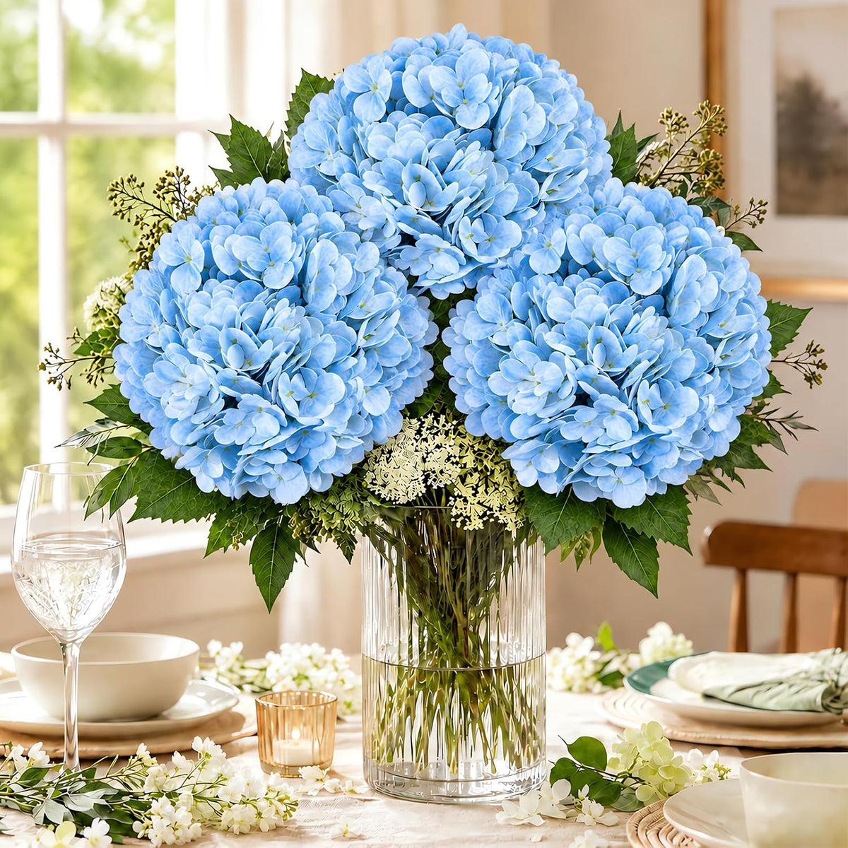 Artificial Latex Hydrangea Stems, 4-Pack · Product photo 7