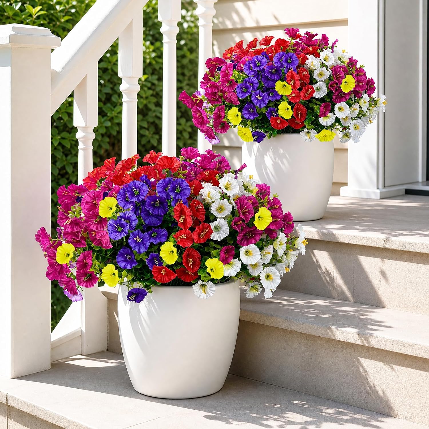 Cleangor 14 Pcs Artificial Petunias for Outdoors (7 Color) — product image 5