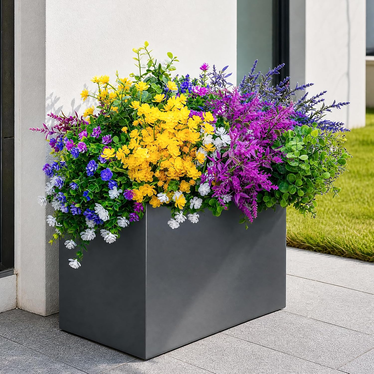 Cleangor 56 Pcs Artificial Flowers for Outdoors (Mix) — product image 6