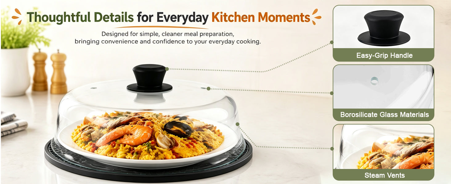 Glass Microwave Splatter Cover